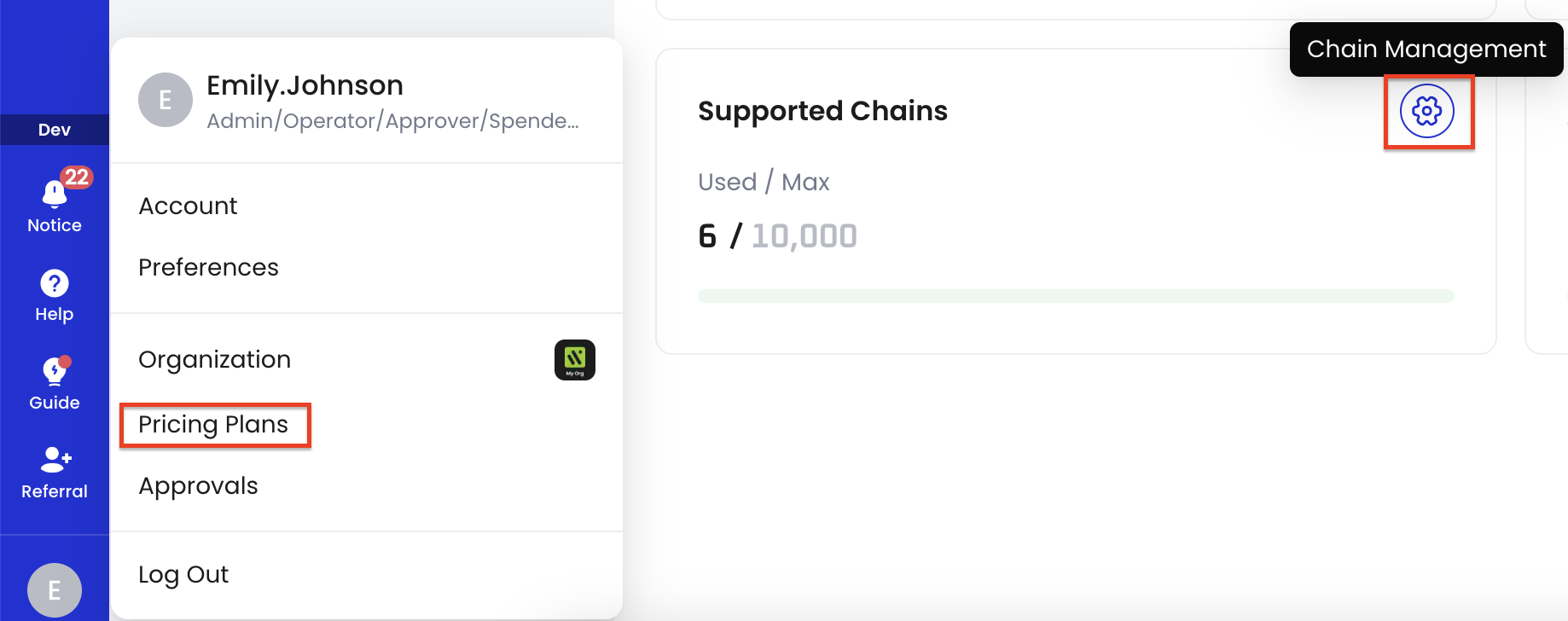 Add Chains