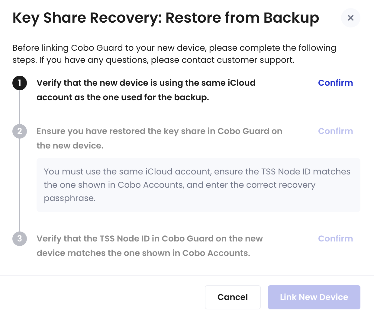 restore backup