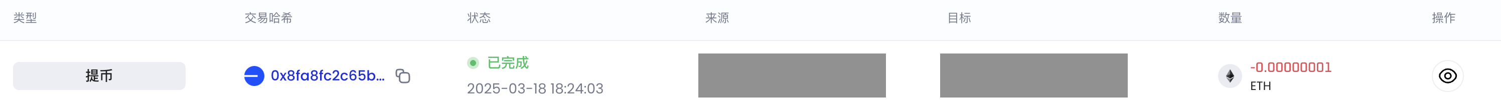 交易历史截图