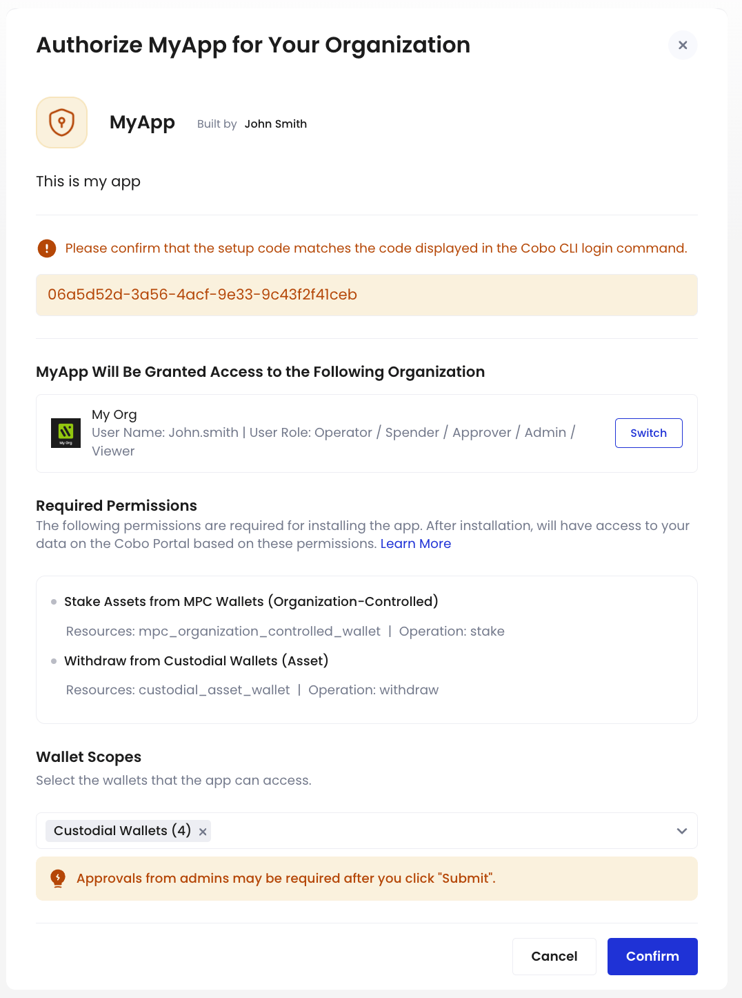 获取 Org Access Token