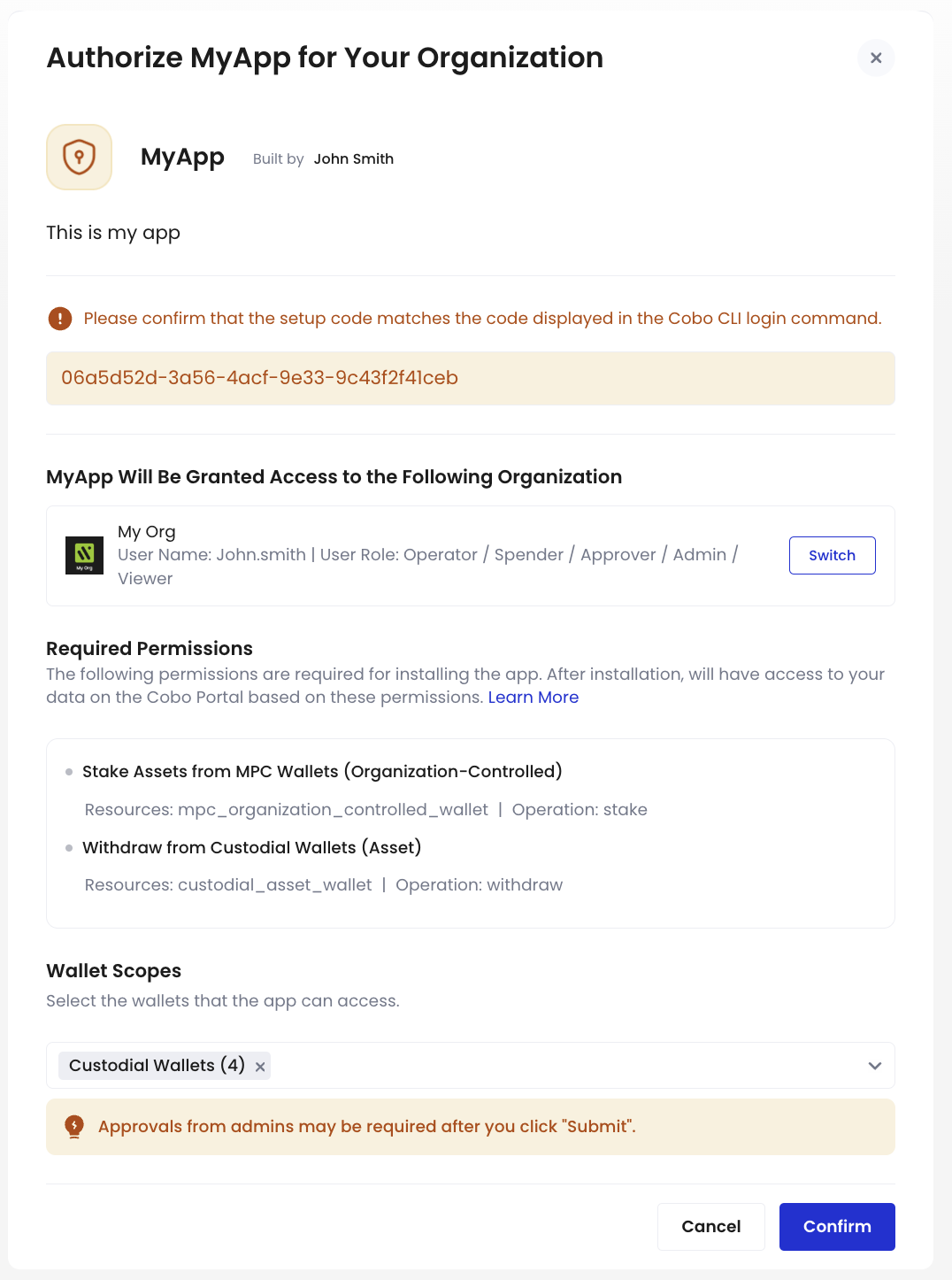 获取 Org Access Token