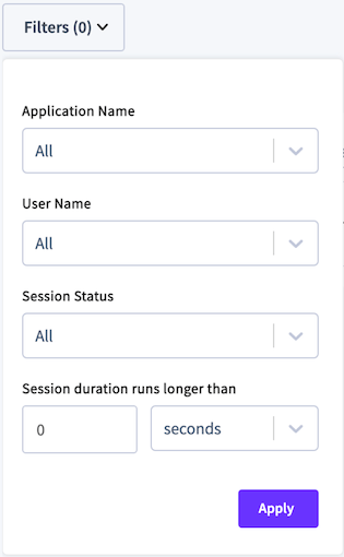 Session filter