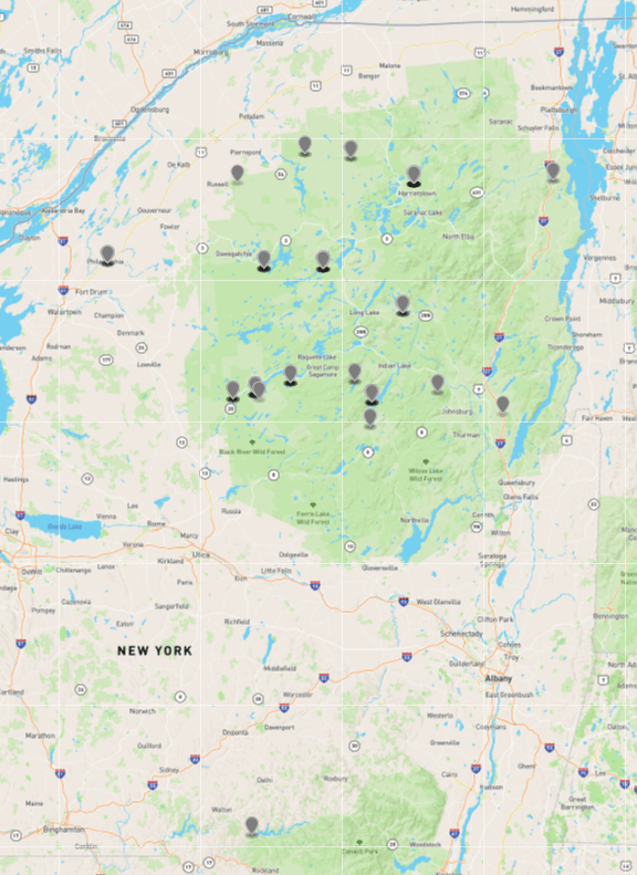 Common Loon sightings in the years 2000-2019 in NY state