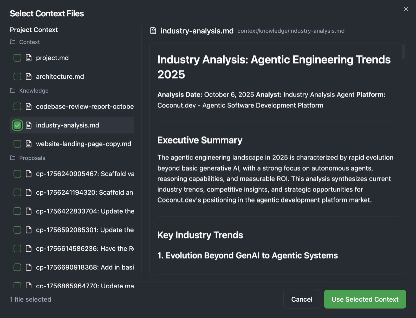 select content source