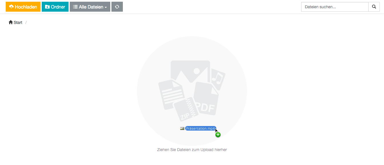 Datei-Upload durch Drag&Drop