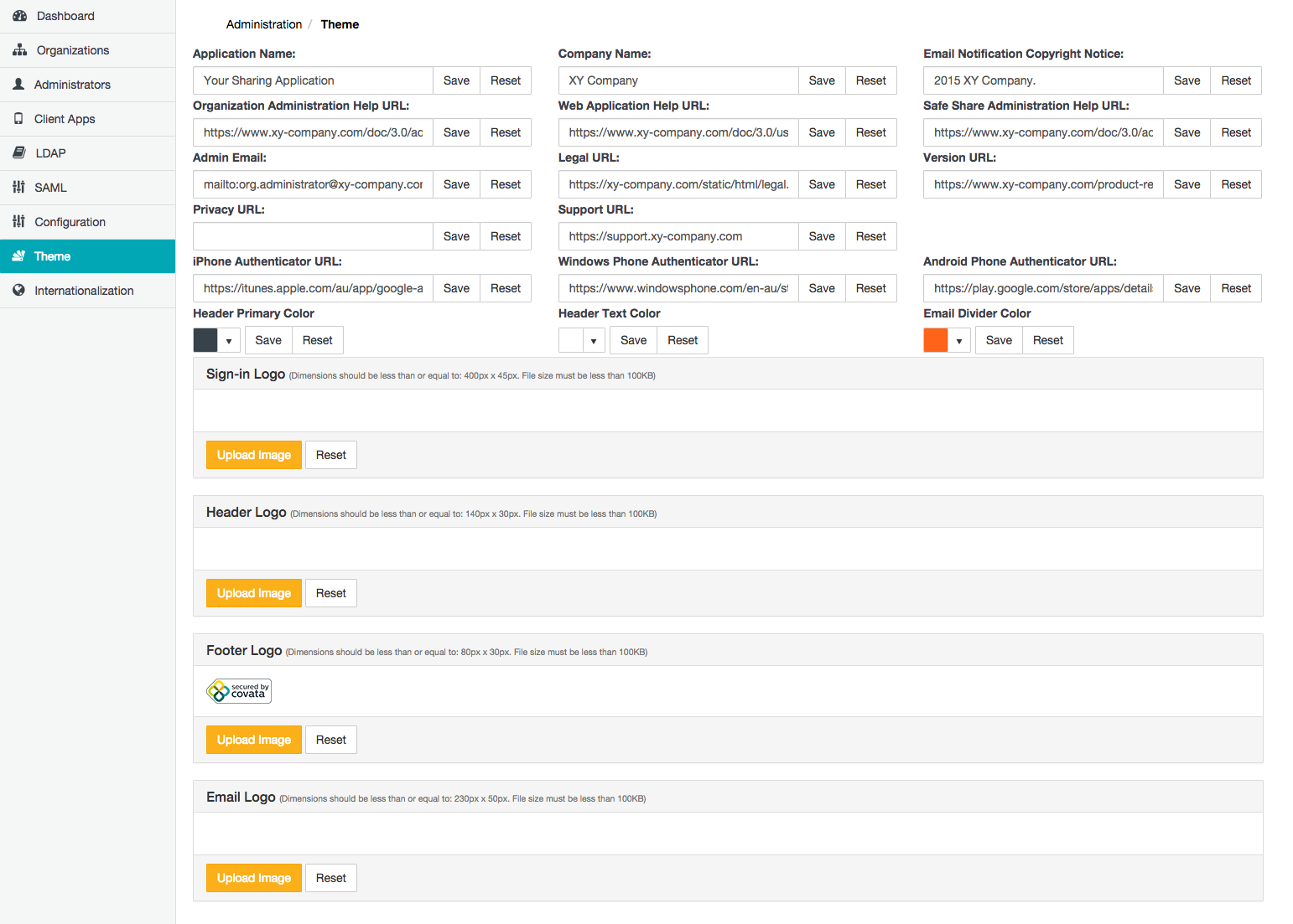Theme page