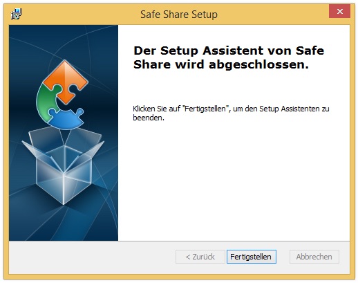 Setup-Assistent - Abschluss