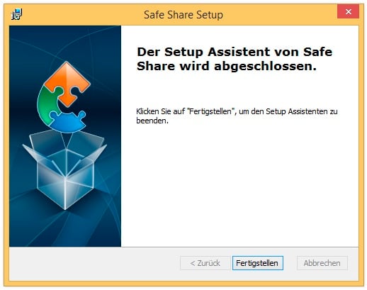 Setup-Assistent - Abschluss