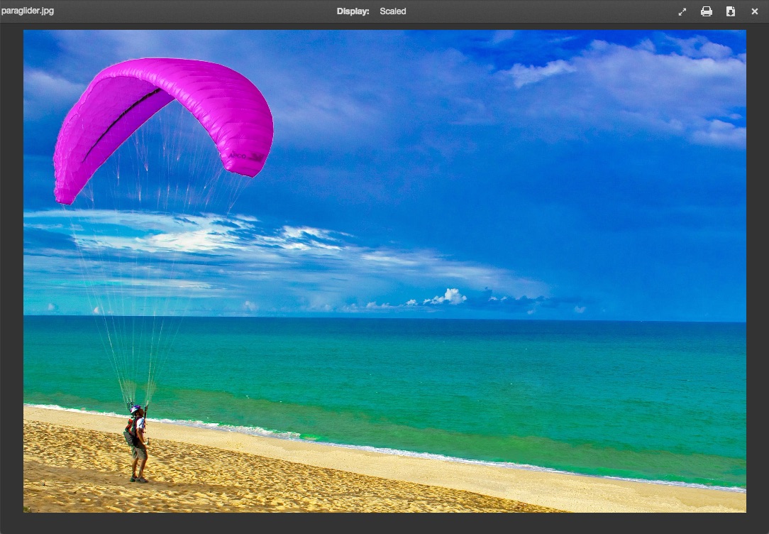 Content viewer for image files
