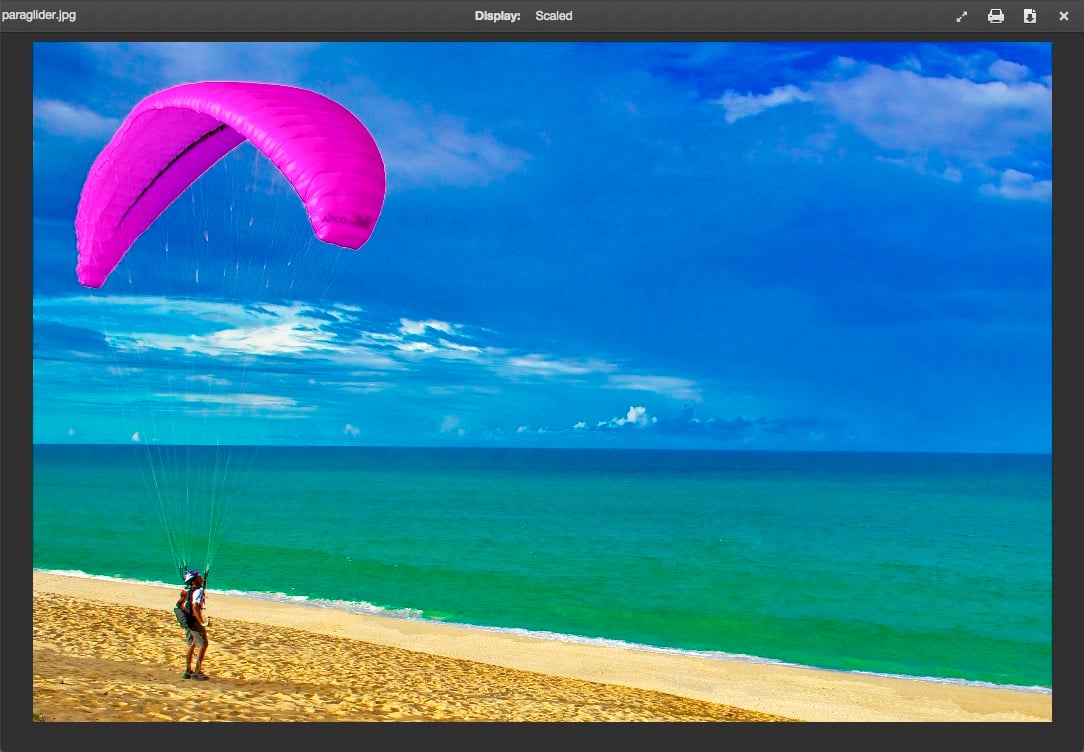 Content viewer for image files