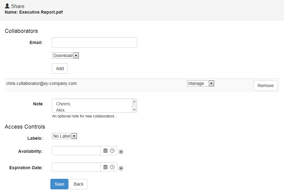 Added collaborator