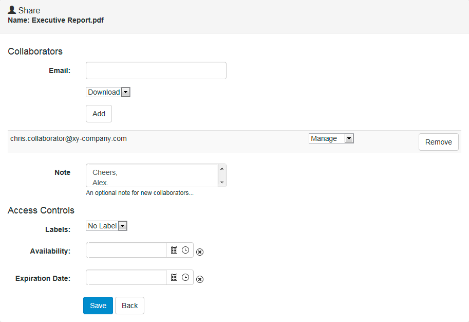 Added collaborator
