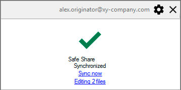 Files in 'edit mode'