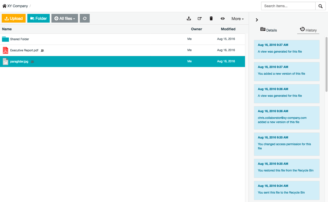 Activity feed as an owner