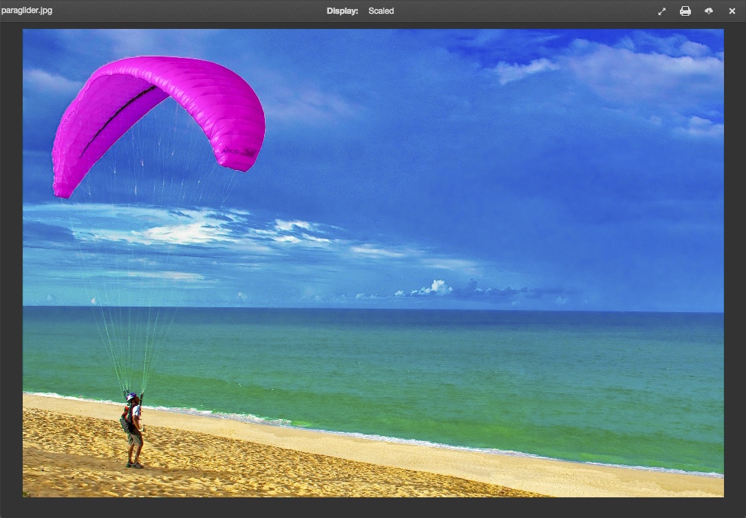 Content viewer for image files
