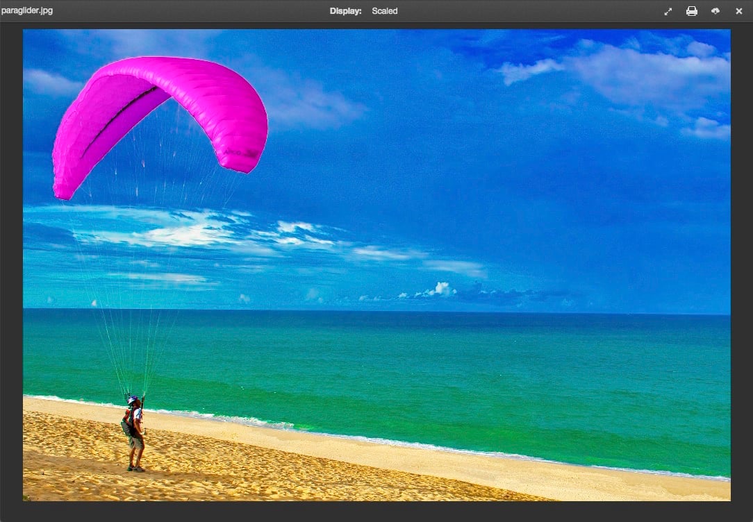 Content viewer for image files