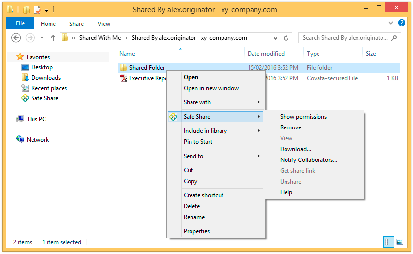 Identifying a folder's permissions