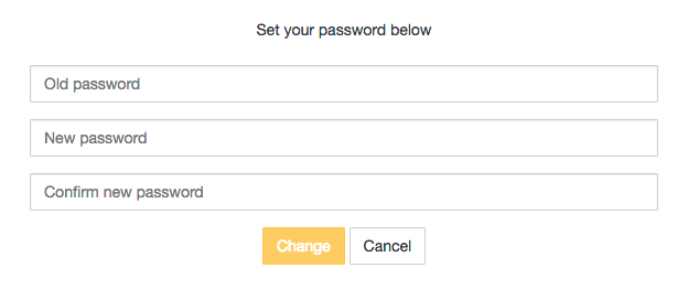 Changing your password
