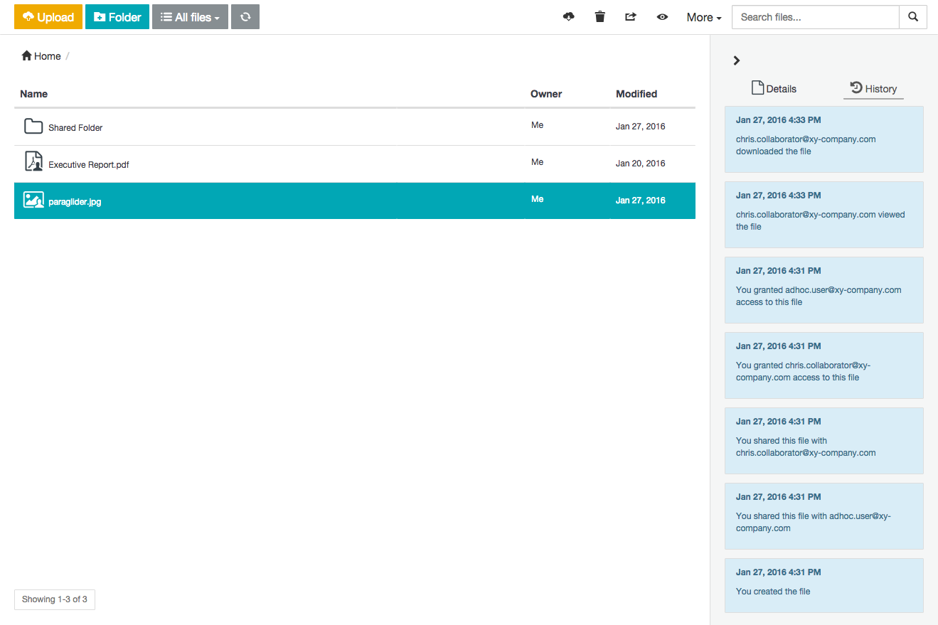 Activity feed as an owner