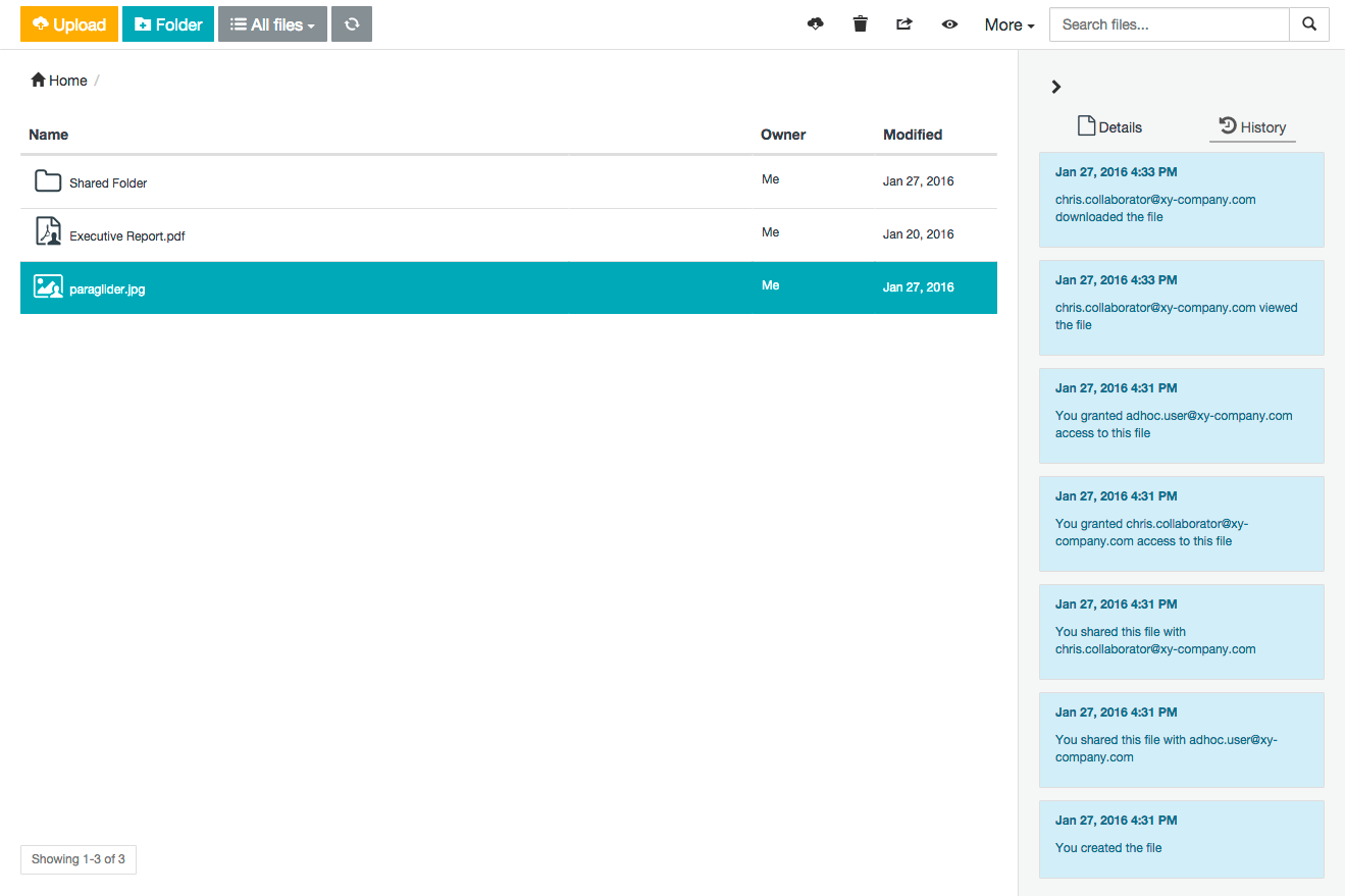 Activity feed as an owner