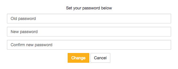 Changing your password