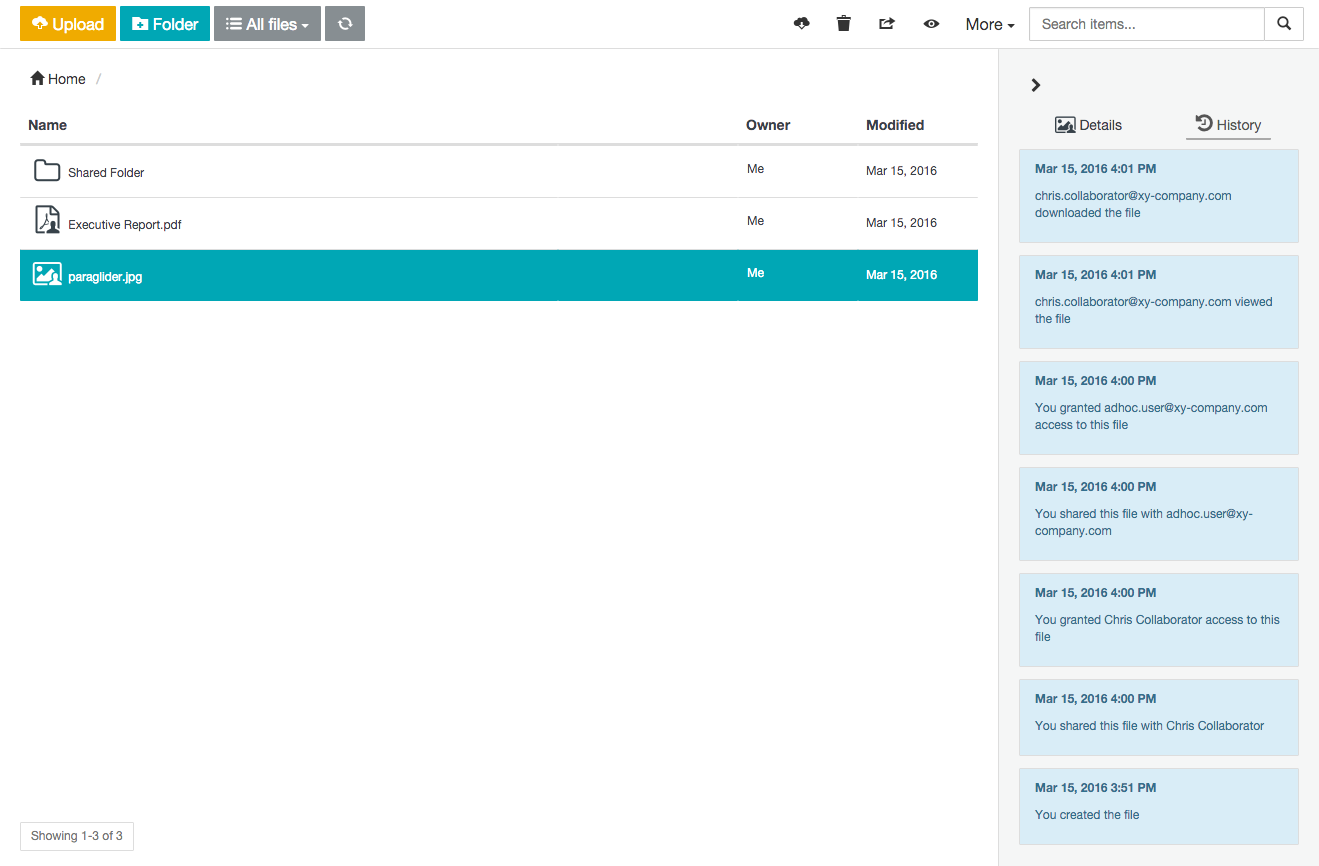 Activity feed as an owner