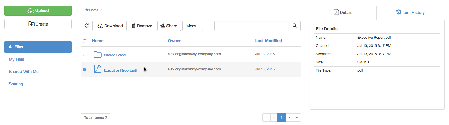 Highlighting an item as an owner