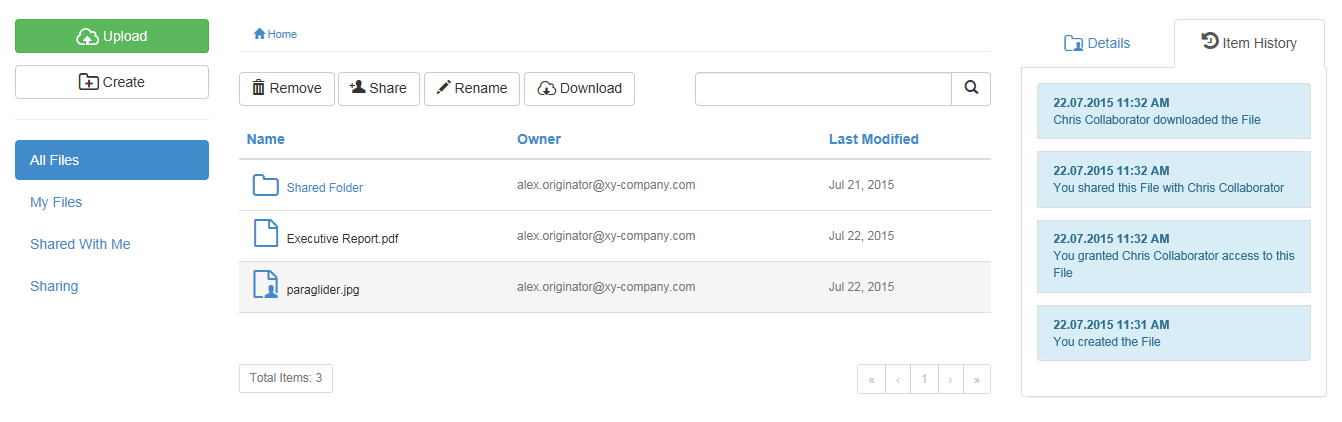 Activity feed as an owner