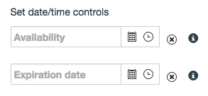 Date/time Controls