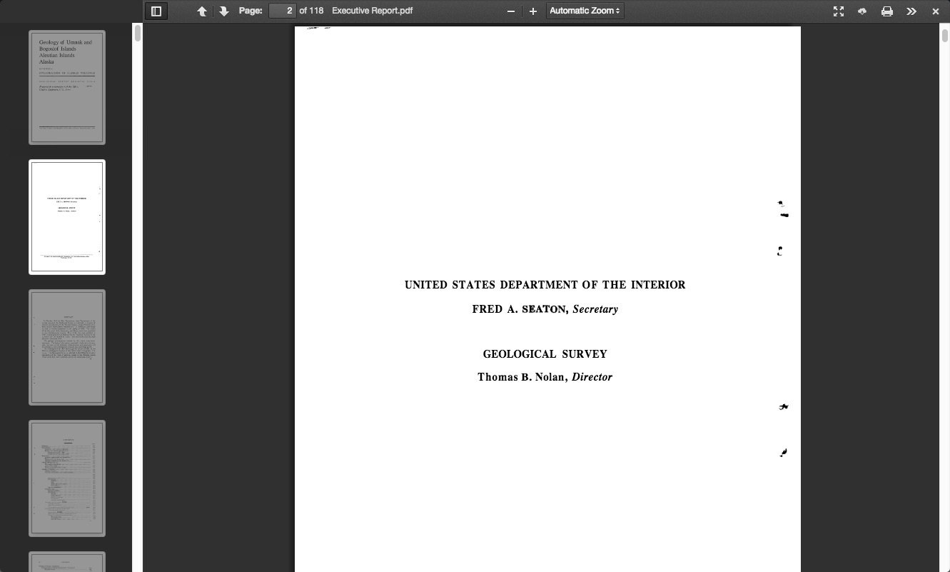 Content viewer for document files