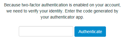 Safe Share 2FA authentication code