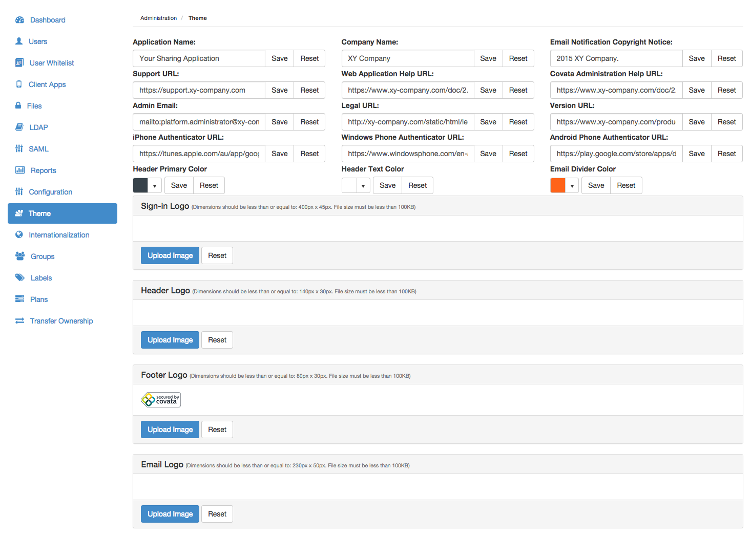 Theme page