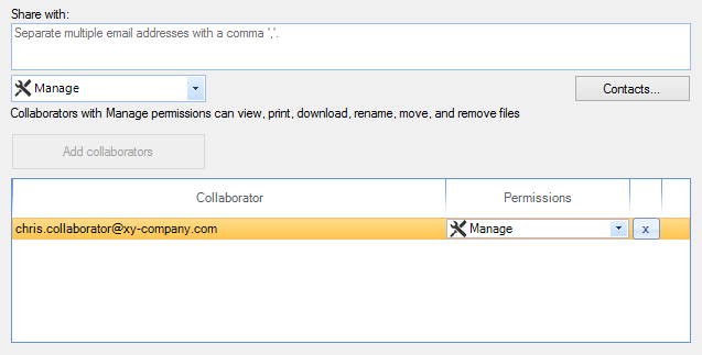 Removing a collaborator