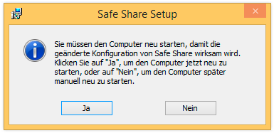 Neustart Ihres Computers