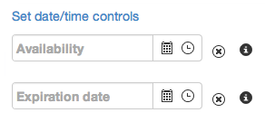 Date/time Controls