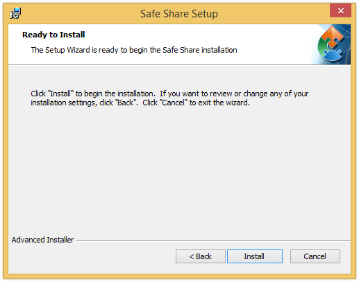 Setup Wizard - ready to install
