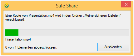 Verschlüsselungsmeldung