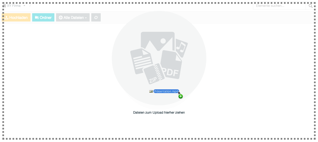 Datei-Upload durch Drag&Drop