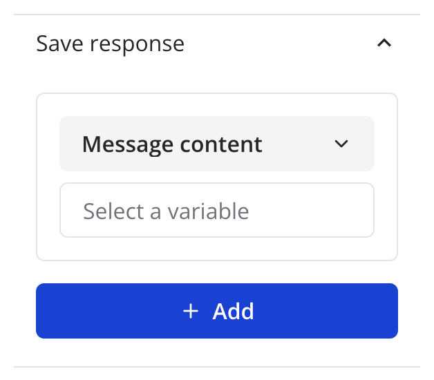 Layout save response array example