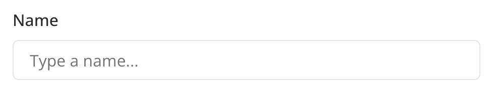 Layout string example