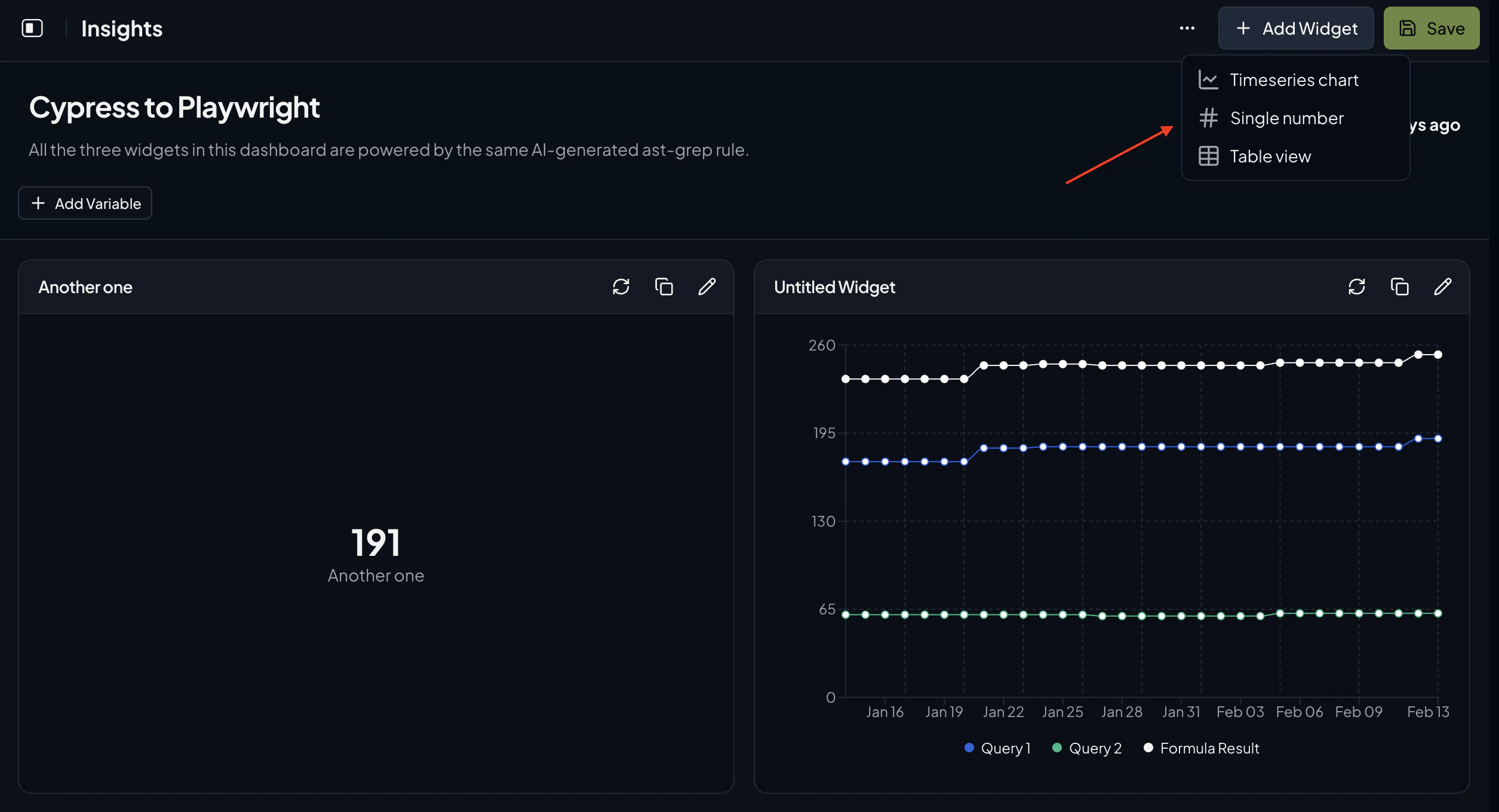 Creating a new widget