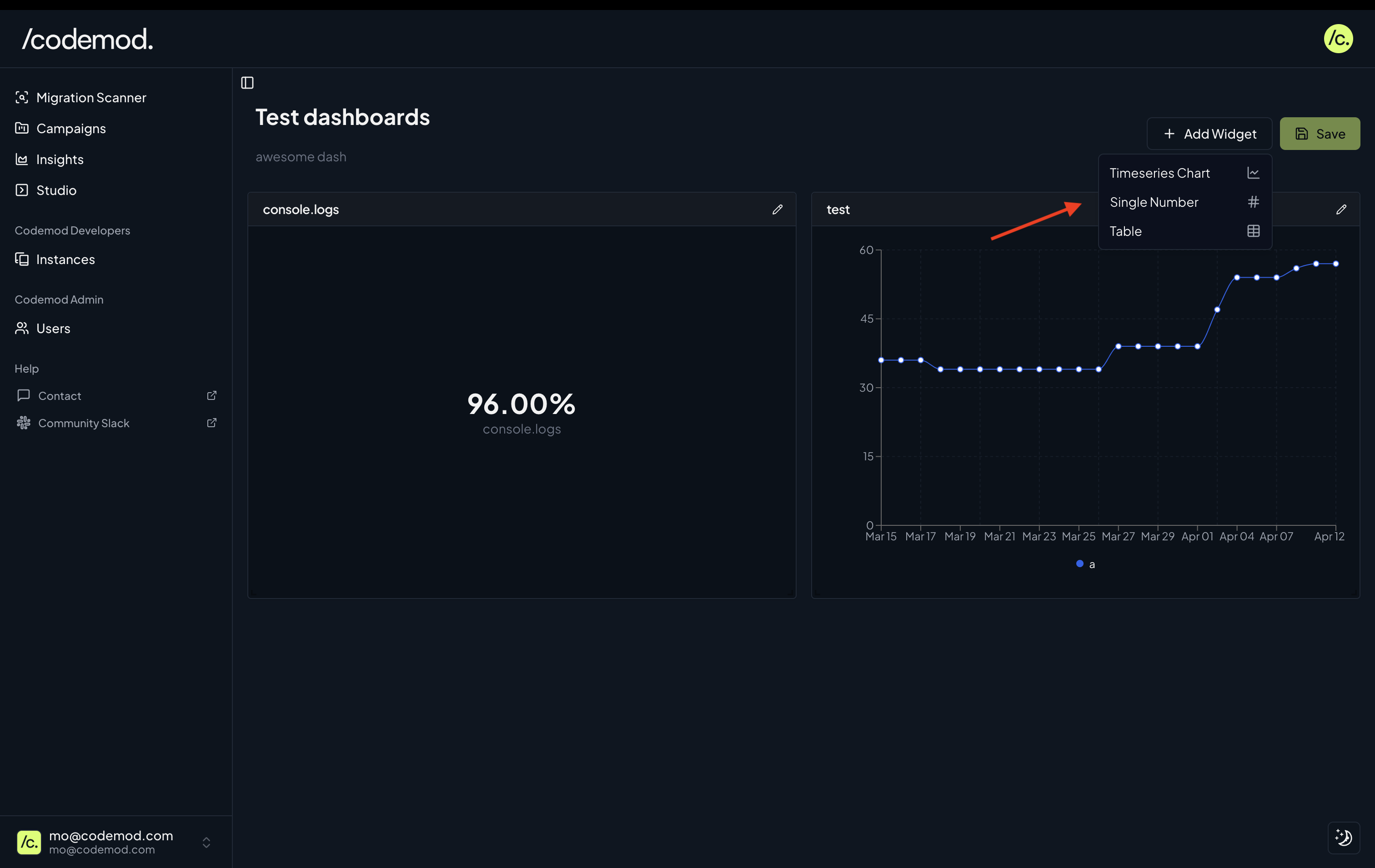 Creating a new widget