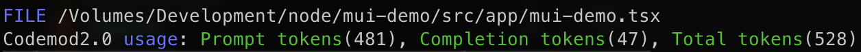 Run Codemod Locally