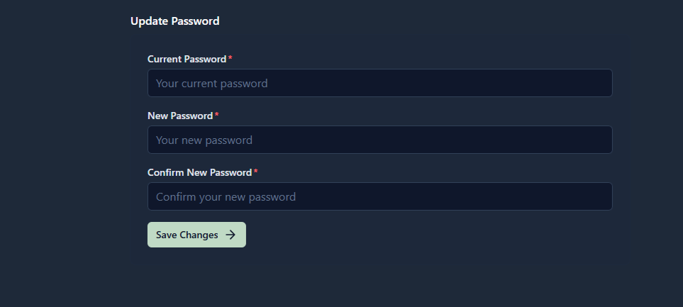 UpdatePassword