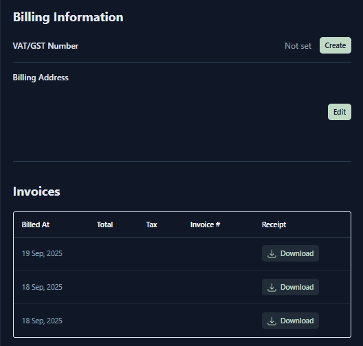 billing