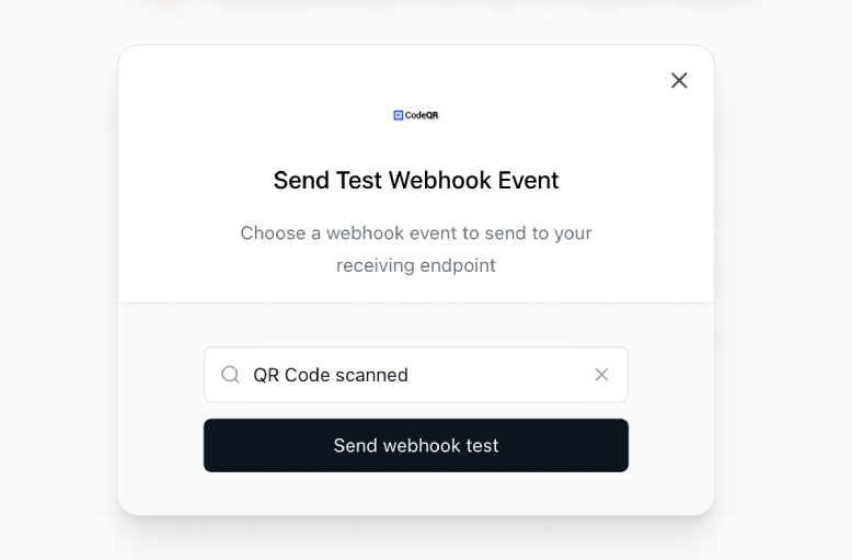 Send Test Webhook