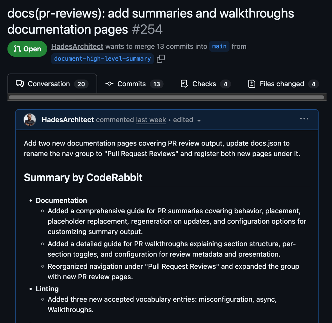 CodeRabbit Documentation - AI code reviews on pull requests, IDE, and CLI