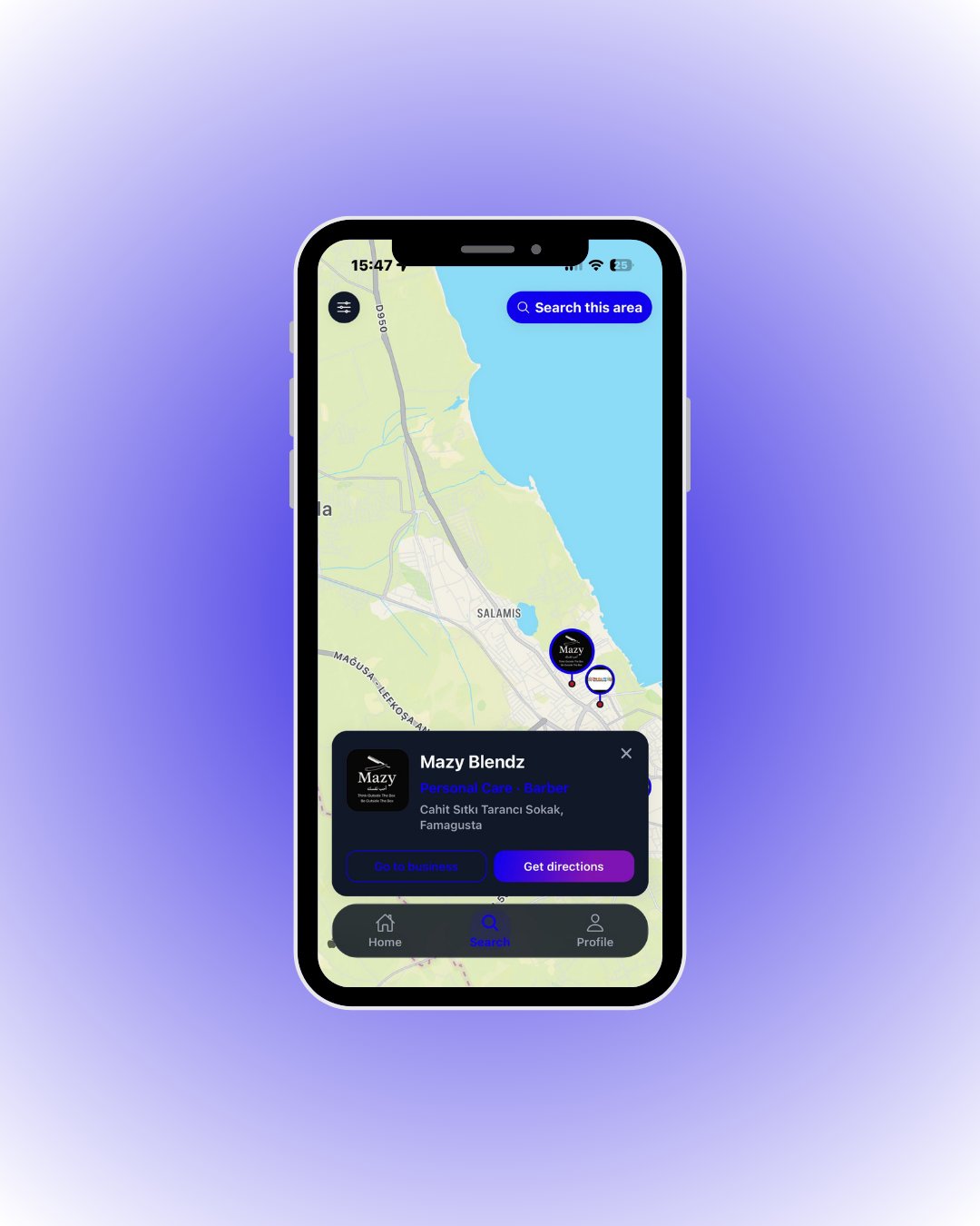 Map business card