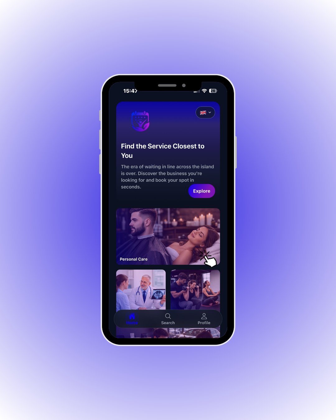 Home screen