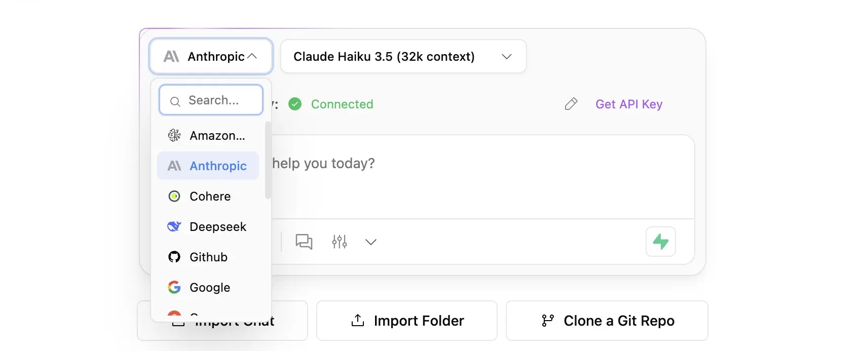 Light mode interface